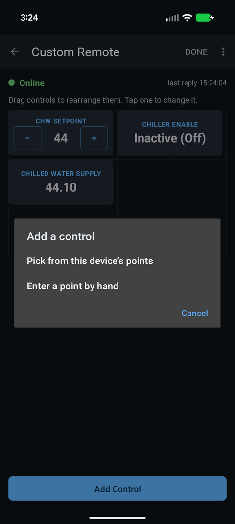 Add a control
